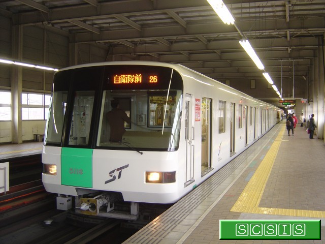 自衛隊前駅で撮影した、5000形516号車の5116の自衛隊前行きです。[2007年 3月 5日撮影]