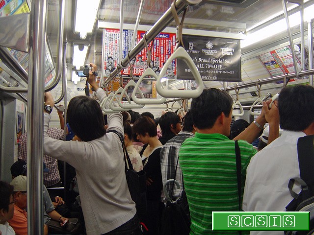 6000形新さっぽろ行き最終列車の6116の車中です。[2008年 8月30日撮影]